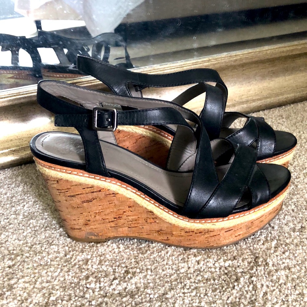 Vince Camuto Black Wedges